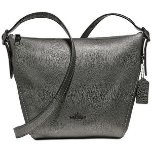 COACH Metallic Leather Dufflette Crossbody